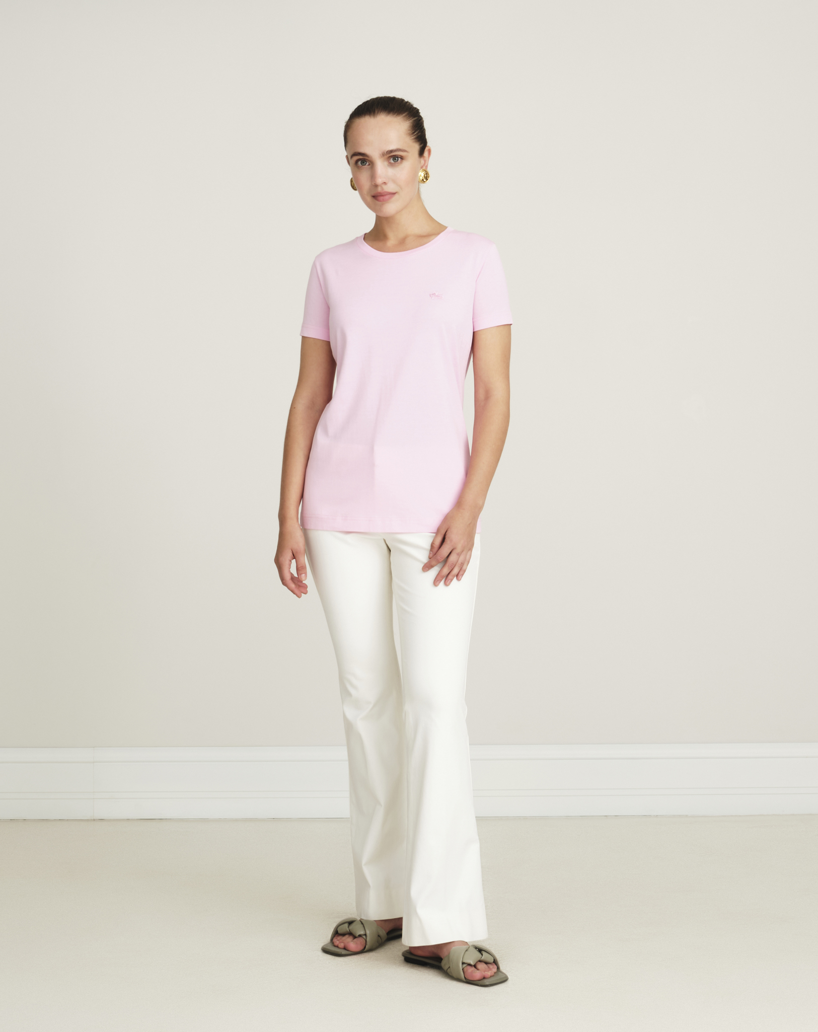 Etro - Baby Pink Cotton Jersey Tshirt M